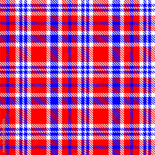 Gingham pattern background. Retro tablecloth texture. Abstract color full of Scott pattern. Pastel gingham seamless background for print on fabric. Vector art