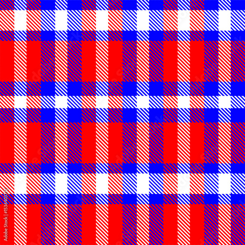 Gingham pattern background. Retro tablecloth texture. Abstract color full of Scott pattern. Pastel gingham seamless background for print on fabric. Vector art