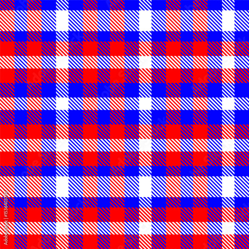 Gingham pattern background. Retro tablecloth texture. Abstract color full of Scott pattern. Pastel gingham seamless background for print on fabric. Vector art