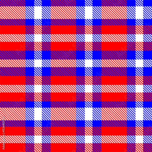 Gingham pattern background. Retro tablecloth texture. Abstract color full of Scott pattern. Pastel gingham seamless background for print on fabric. Vector art