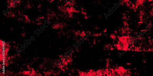 Distressed red grunge texture on a dark background, vector. Distressed rough grunge texture surface red color. Fire & brimstone Abstract red grunge reflection of neon cumulus clouds smoke exploding.