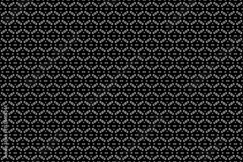 Elegant Black and White Geometric Repeating Pattern