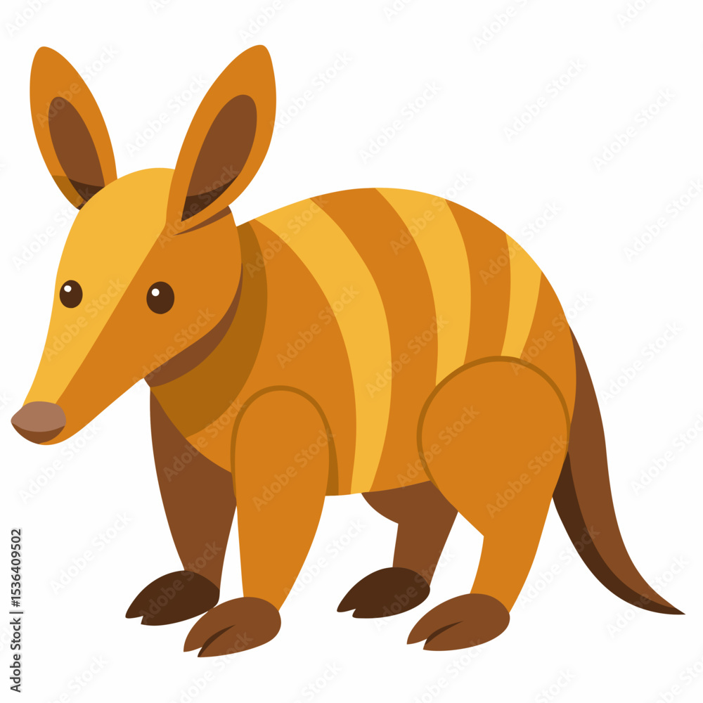 Naklejka premium illustration of a cartoon donkey