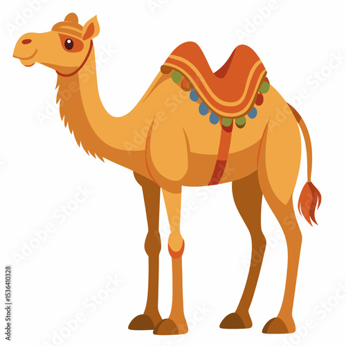 camel in the desert