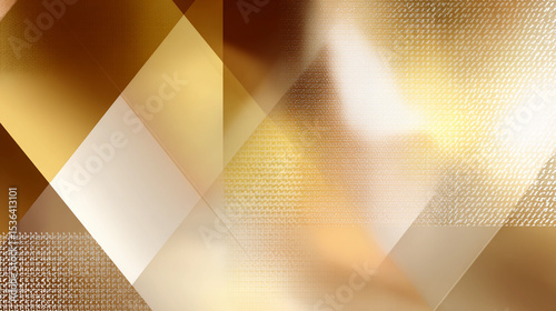 Abstract Geometric Design with Metallic Textured Composition