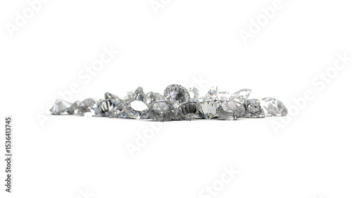 レンダリングされたダイアモンド　CG	
