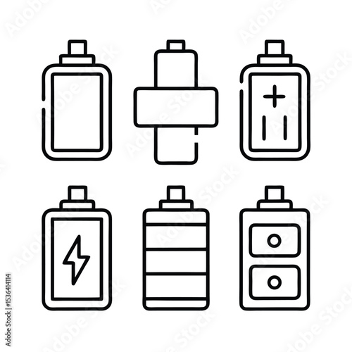 Battery and Charging Icons A Comprehensive Set for Mobile Apps
