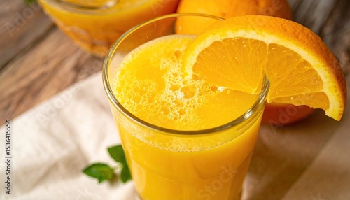 Glass of orange juice