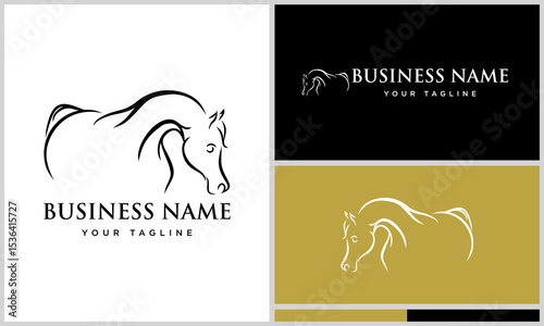 Horse Logo Design Templates. (2)