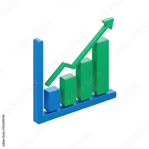 Free Download 3D Bar Graph: Visualizing Growth & Success - GFXLoad