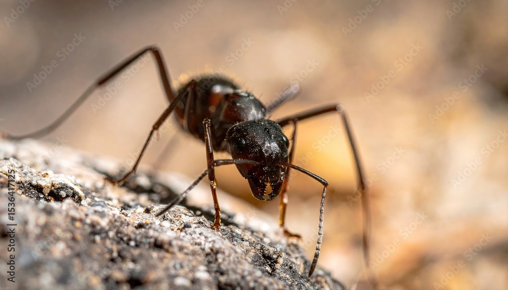 Close up of an ant on the ground Close up of an ant on the ground
