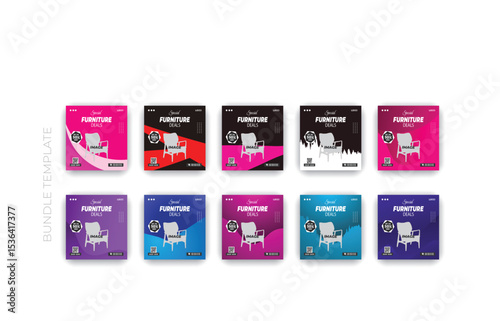 Stylish Furniture Templates Big Sale Social Media & Banner