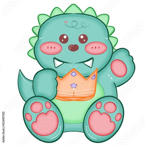 Smiling Dinosaur