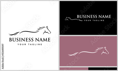 Horse Logo Design Variations. (1)