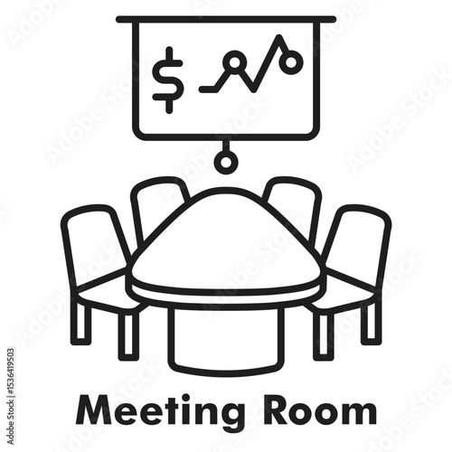 Meeting Room Outline Icon