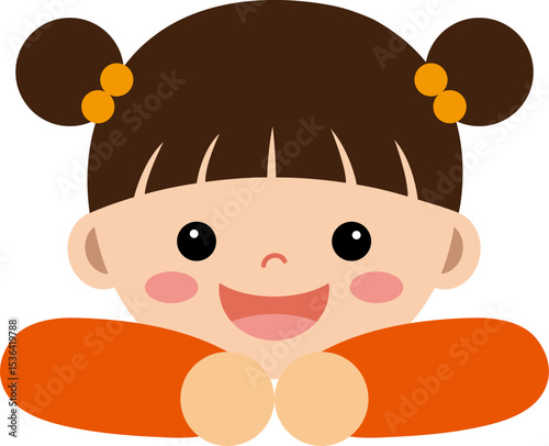 여자 아이 일러스트