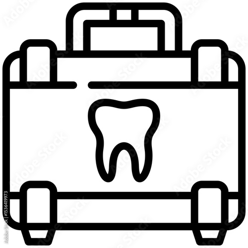 Dental kit icon for dental, website, application, printing, document, poster design, etc