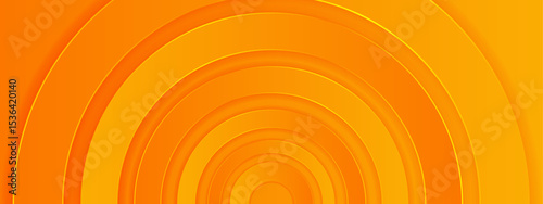Concentric orange circles form an abstract background suitable for designs requiring a vibrant and dynamic visual impact. Graphic design, backgrounds, digital art.