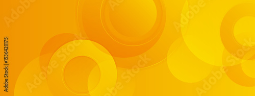 Overlapping yellow circles forming an abstract design, suitable for backgrounds, branding, digital art, patterns, and geometric concepts.