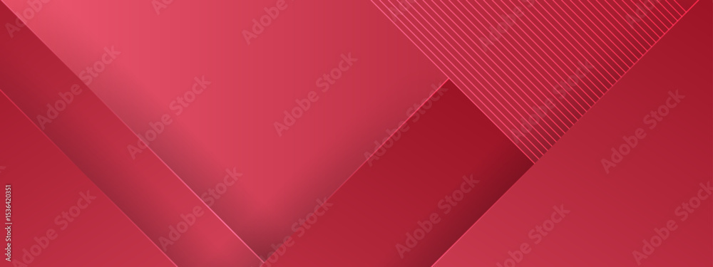 Fototapeta premium Abstract red geometric design with lines. Suitable for backgrounds, web graphics, banners, prints, and modern digital projects. Perfect for contemporary design needs.