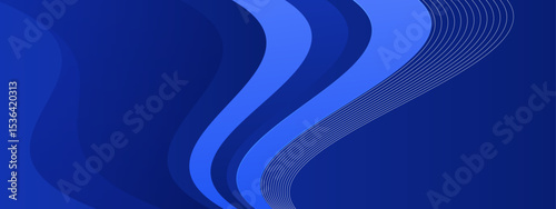 Abstract blue curves and lines suitable for backgrounds, graphic designs, websites, and print materials with a modern touch.