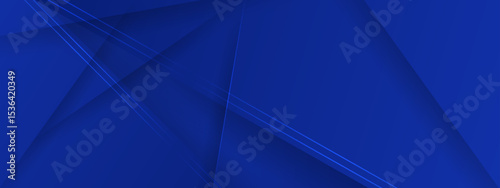 Abstract blue geometric background with lines ideal for modern designs. Perfect for website banners, business presentations, and digital projects.