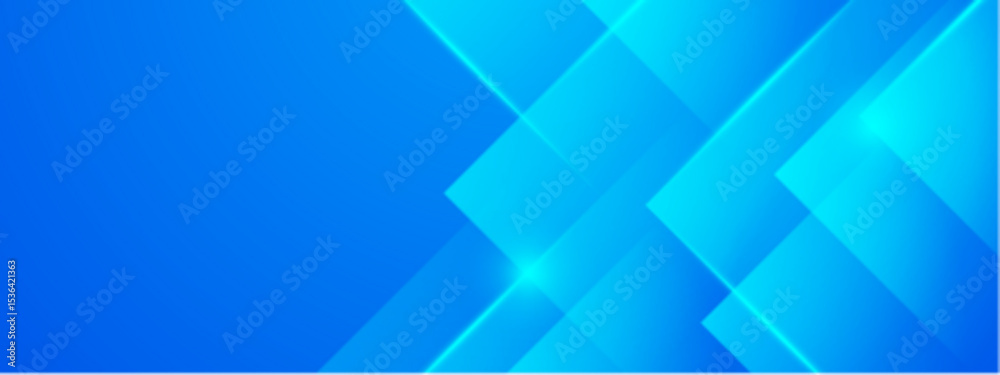 Obraz premium Overlapping blue squares with bright lines suitable for abstract backgrounds, technology concepts, graphic design elements, and modern geometric themes.