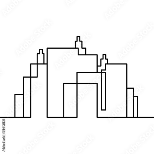 Minimalist City Building
