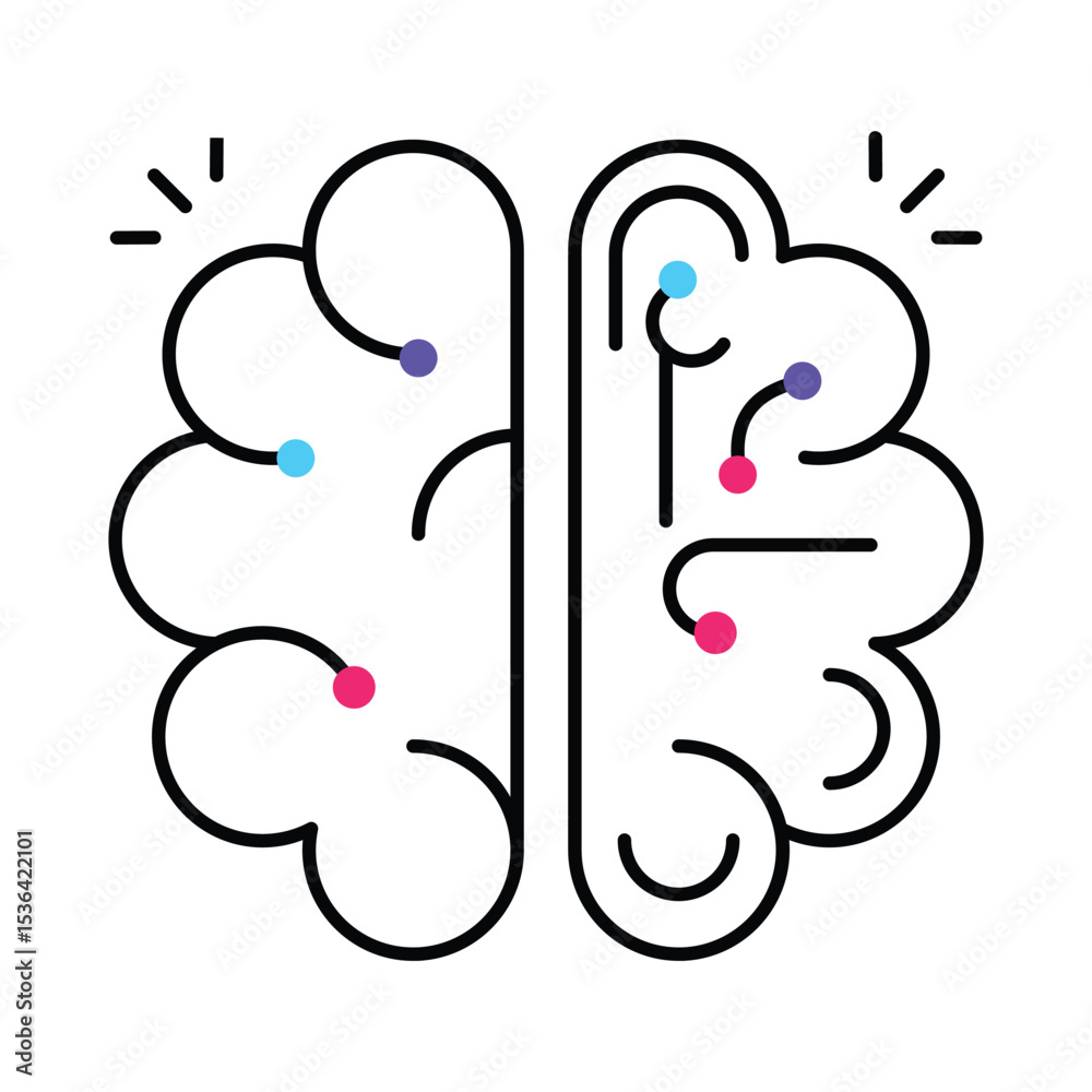 Brain Circuit Vector Filled outline illustration style icon. EPS 10 file Brain Circuit Vector Filled outline illustration style icon. EPS 10 file