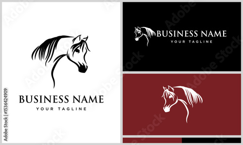 Horse Logo Design Variations. (38)