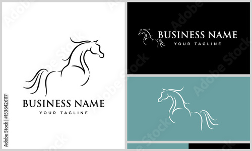 Horse Logo Design Variations. (46)