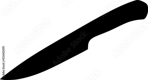 Simple icon showing a hunting knife with a wooden handle
