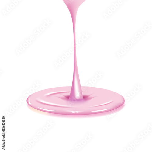 Spreading paint varnish caramel or jam Slime texture, Stylish acrylic or watercolor liquid layered colorful painting concept