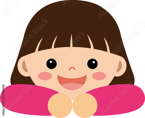 여자 아이 일러스트