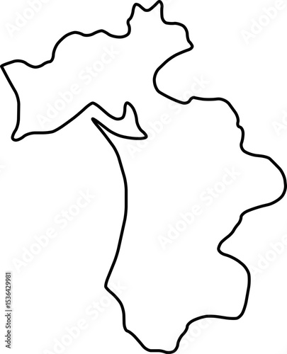 Portugal Regional Map – Vector illustration of districts and administrative divisions