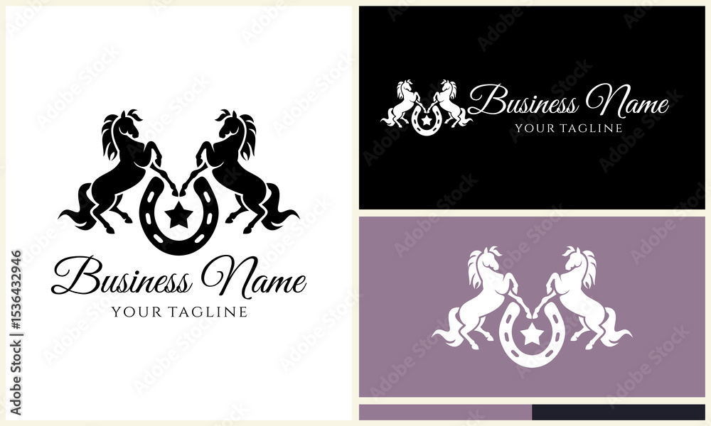 Fototapeta premium Horse Logo Design Variations. (91)