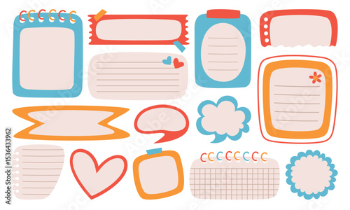 Collection Of Various Note Papers