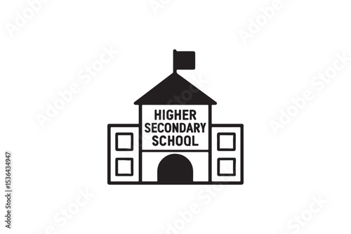 Higher silhouette on white background.01