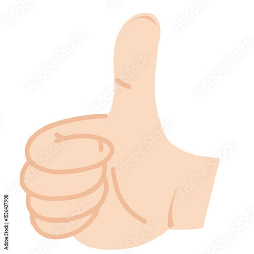 hand with thumb up
