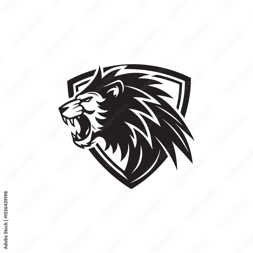 Obraz premium lion head mascot