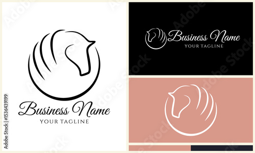 Horse Logo Design Variations. (137)
