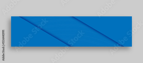 Abstract blue linkedin banner design