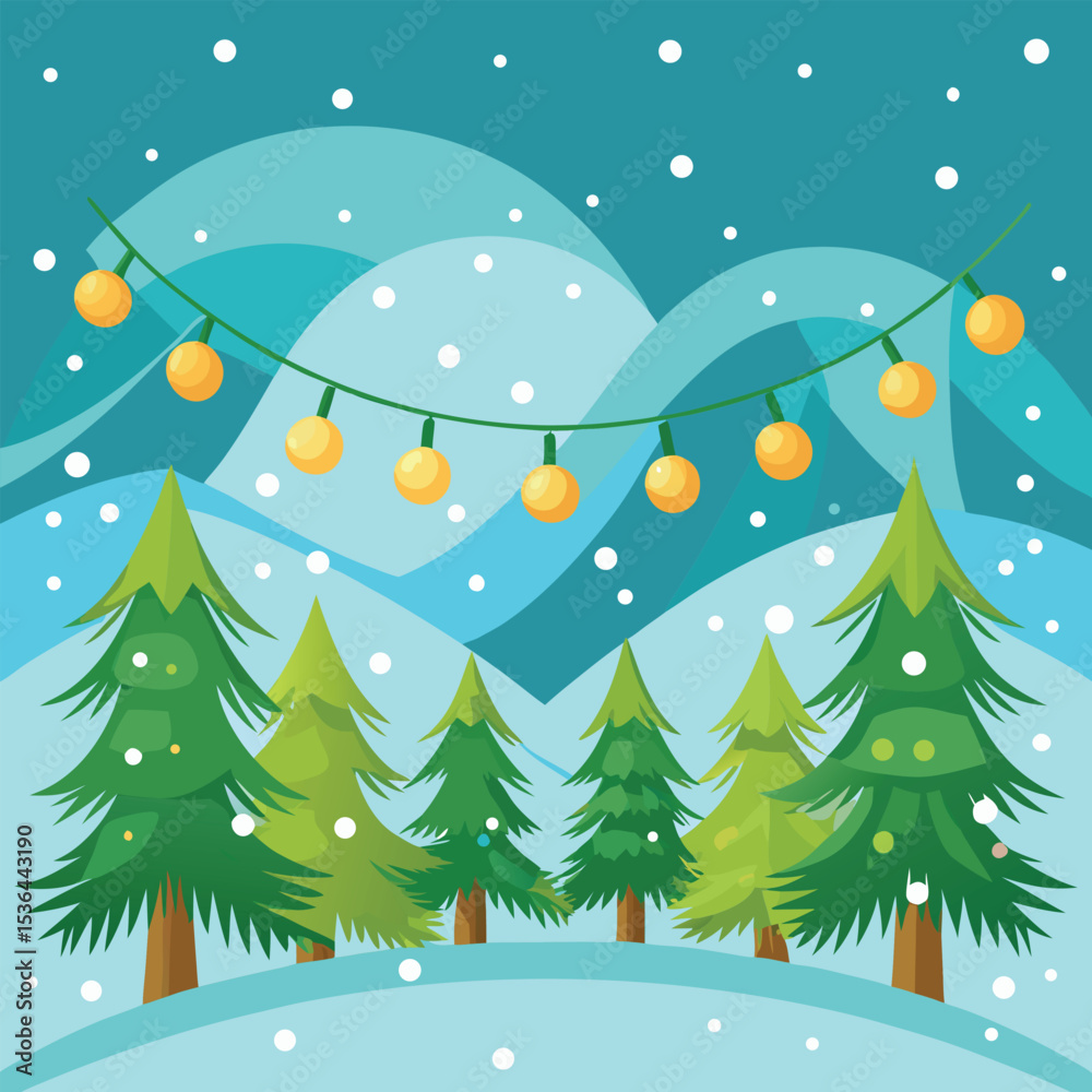 Obraz premium Festive Design Element Colorful Vector Illustration