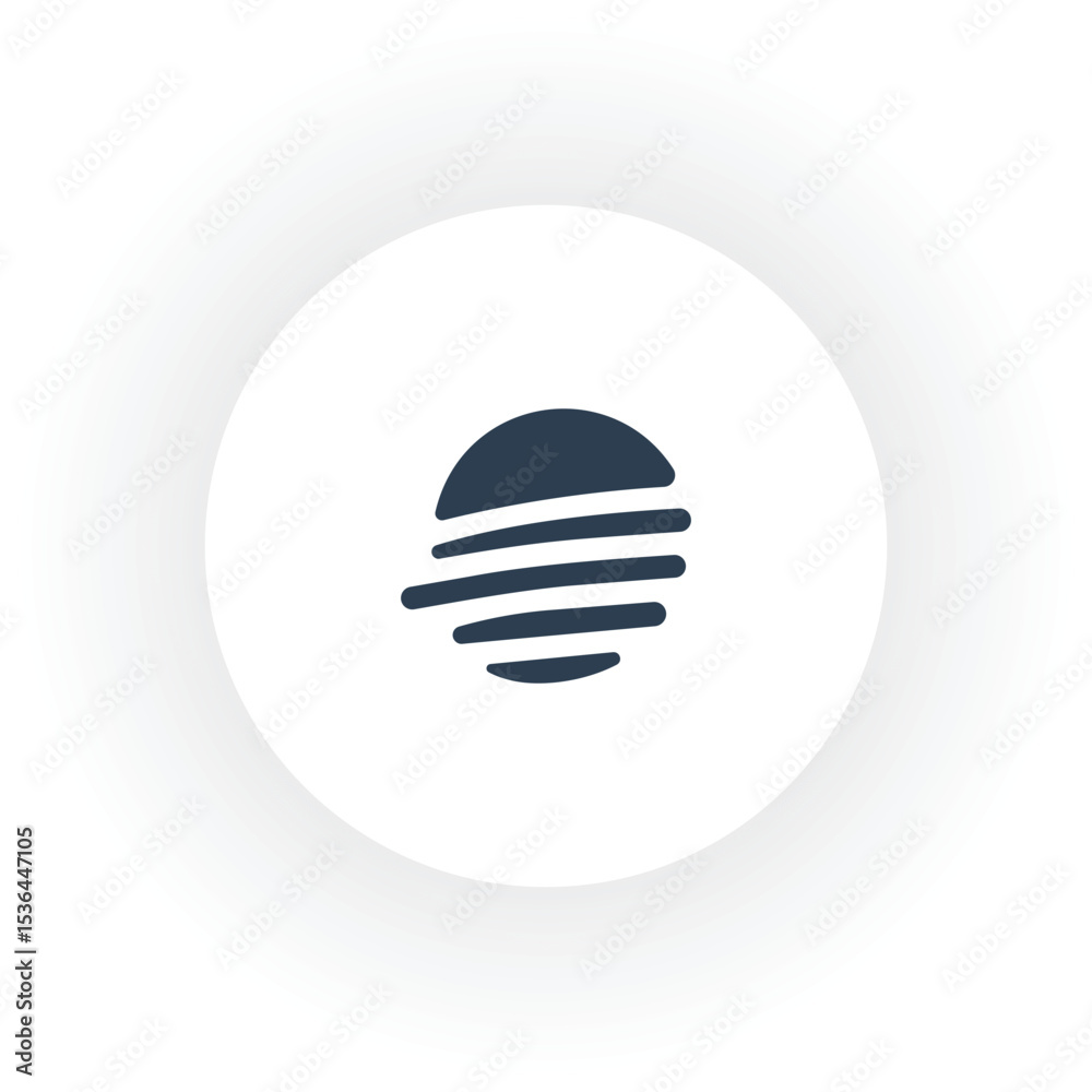 Unique line style abstract O logo Unique line style abstract O logo