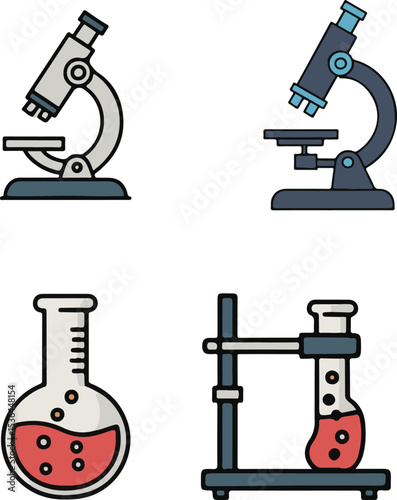 microscope and laboratory