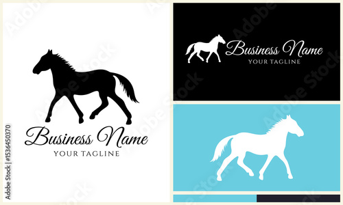 Horse Logo Design Variations. (212) photo