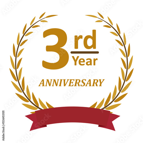 3rd Year Anniversary Celebration Emblem