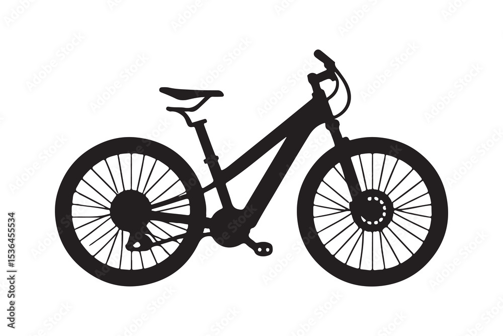 Isolated Black Bicycle Icon Minimalist Design
Isolated Black Bicycle Icon Minimalist Design