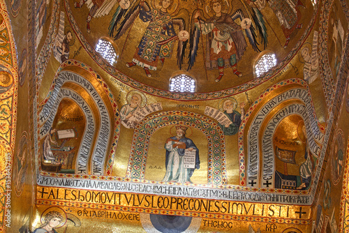 Mosaics from the Palatine Chapel, Palermo, Sicily
