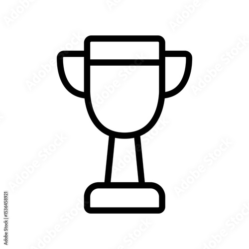 Trophy Success Icon Vector
